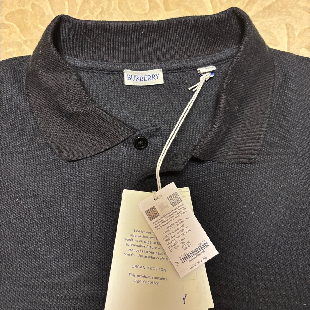 Burberry Long Sleeve Cotton Polo shirt